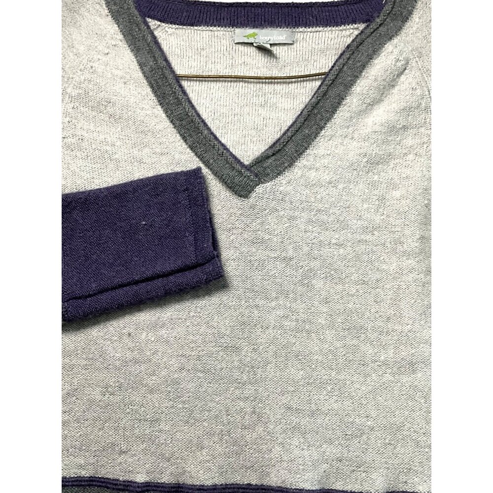 Horny Toad Womens Marled Merino Wool V-Neck Sweater S